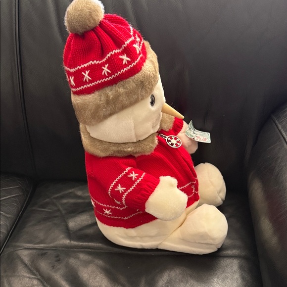 2001 Snowden Snowman Plush with Red Sweater - Picture 5 of 5
